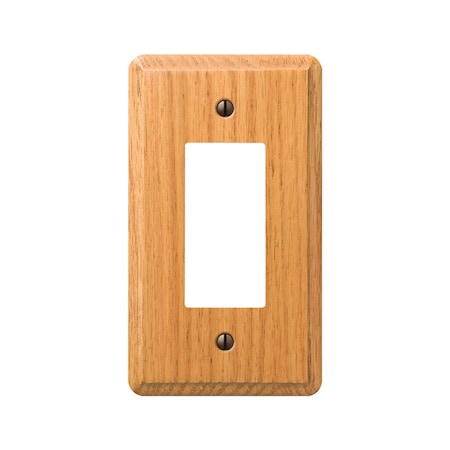 Amerelle Amerelle Contemporary Brown 1 gang Wood Decorator Wall Plate 1 pk 901RL